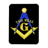 Die echte G-Freimaurerei Magnet (Vertikal)