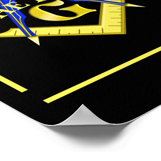 Die echte G-Freimaurerei Poster (Ecke)