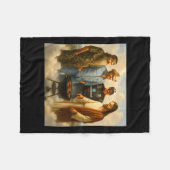 Die echte Gang trifft sich im Himmel Phil Funny Me Fleecedecke (Vorderseite (Horizontal))