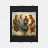 Die echte Gang trifft sich im Himmel Phil Funny Me Fleecedecke (Vorderseite)