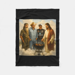 Die echte Gang trifft sich im Himmel Phil Funny Me Fleecedecke