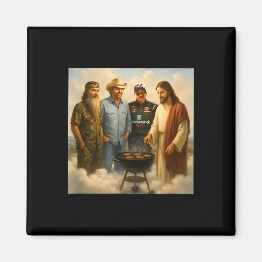 Die echte Gang trifft sich im Himmel Phil Funny Me Magnet (Vorne)