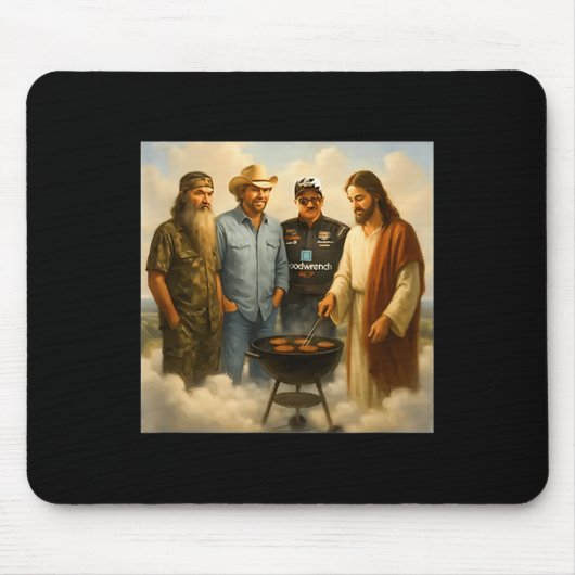 Die echte Gang trifft sich im Himmel Phil Funny Me Mousepad (Vorne)