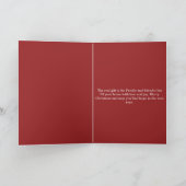 Die echte Geschenk-Gold-Weihnachtsgeschenk-Einladu Karte (Innenseite)
