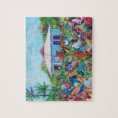 Die echte Kauai mit Roostern und Hühnern Puzzle (Vertikal)