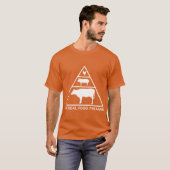 Die echte Lebensmittelpyramide Carnivore Fleischfr T-Shirt (Vorne ganz)