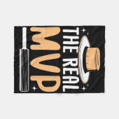 Die echte Mvp Cricket  Fleecedecke (Vorderseite (Horizontal))