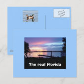Die echte Postkarte von Florida (Vorne/Hinten)