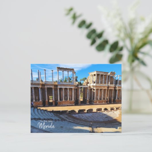 Die echte Spanien Merida Postkarte (Stehend Vorderseite)