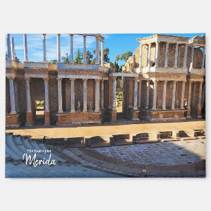 Die echte Spanien Merida Postkarte Magnet