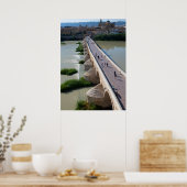 Die echte Spanisch-römische Cordoba-Brücke Poster (Küche)