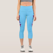 Die echten Magenta-Panthers Capri Leggings (Vorderseite)