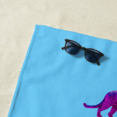 Die echten Magenta-Panthers Strandtuch (Beispiel)
