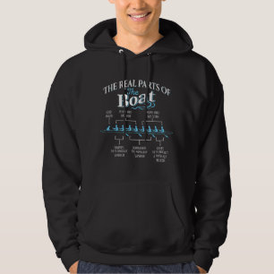 Die echten Teile des Bootes - Lustiges Rudern Hoodie