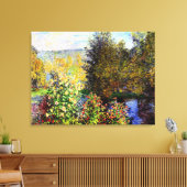 Die Ecke des Gartens von Montgeron Leinwanddruck (Insitu (Wohnzimmer))