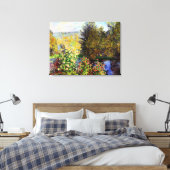Die Ecke des Gartens von Montgeron Leinwanddruck (Insitu (Schlafzimmer))