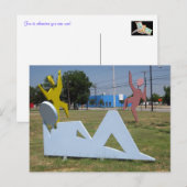 Die Ecke von Spaß und Glück Postkarte (Vorne/Hinten)