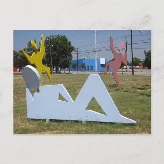 Die Ecke von Spaß und Glück Postkarte (Vorderseite)