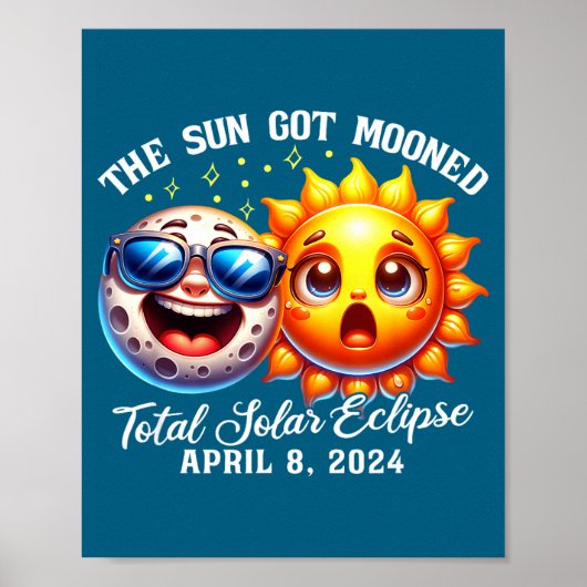 Die Eclipse-Sonne wurde Mond-Solar Poster (Vorne)