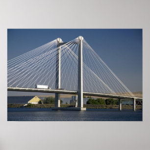 Die Ed Hendler Brücke überspannt den Columbia Rive Poster