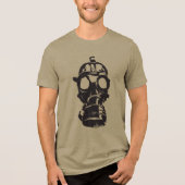 Die Edgy Vibe mit Cooler Retro-Gasmaske einbinden Tri-Blend Shirt (Vorderseite)