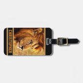 Die edle Löwe-Fotografie Gepäckanhänger (Vorderseite horizontal)