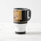 Die edle Löwe-Fotografie Reisebecher (VorderseiteRechts)