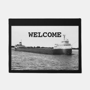 Die Edmund Fitzgerald auf dem St. Clair River Fußmatte