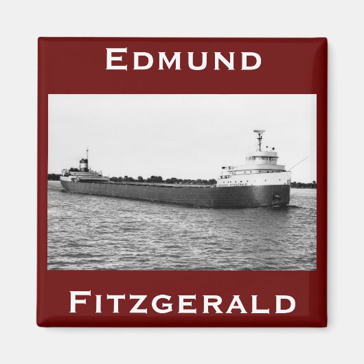 Die Edmund Fitzgerald auf dem St. Clair River Magnet (Vorne)