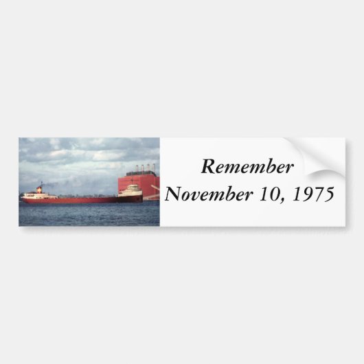 Die Edmund Fitzgerald Autoaufkleber (Vorne)