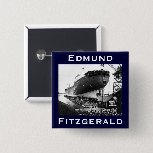 Die Edmund Fitzgerald Button (Vorne & Hinten)