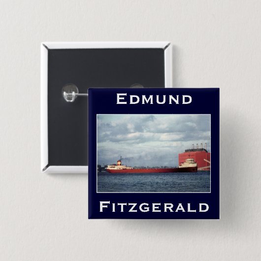 Die Edmund Fitzgerald Button (Vorne & Hinten)