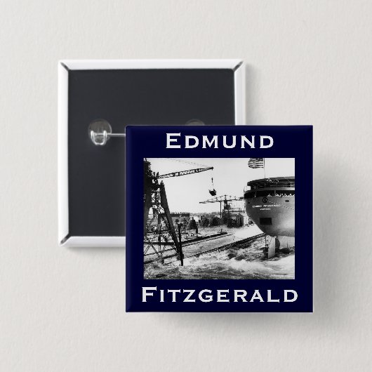 Die Edmund Fitzgerald Button (Vorne & Hinten)