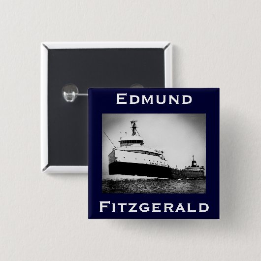 Die Edmund Fitzgerald Button (Vorne & Hinten)