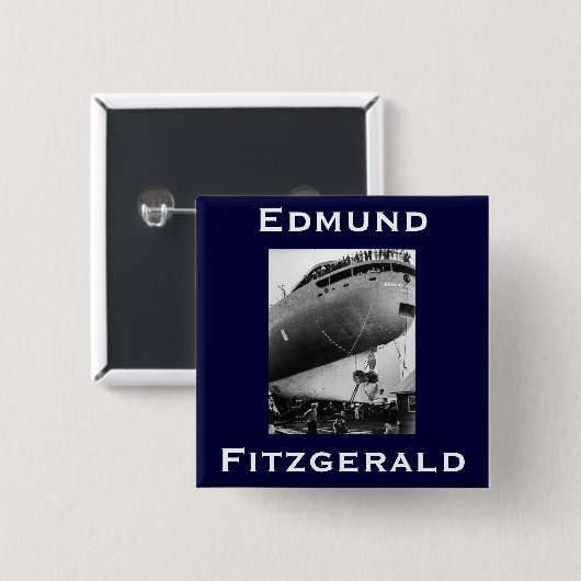 Die Edmund Fitzgerald Button (Vorne & Hinten)