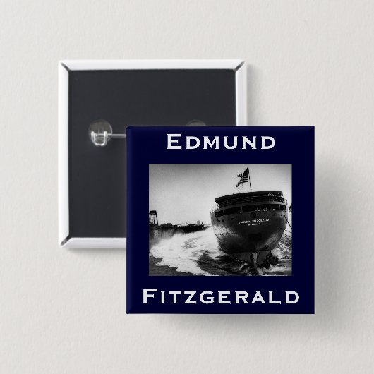 Die Edmund Fitzgerald Button (Vorne & Hinten)