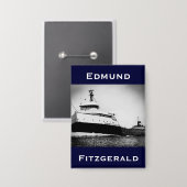 Die Edmund Fitzgerald Button (Vorderseite/Rückseite)