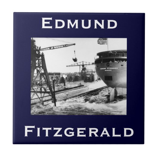 Die Edmund Fitzgerald Fliese (Vorderseite)