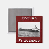 Die Edmund Fitzgerald Magnet (Vorderseite/Rückseite)