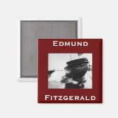 Die Edmund Fitzgerald Magnet (Vorderseite/Rückseite)
