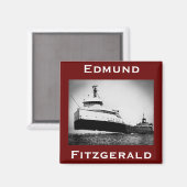 Die Edmund Fitzgerald Magnet (Vorderseite/Rückseite)