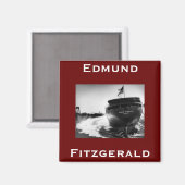 Die Edmund Fitzgerald Magnet (Vorderseite/Rückseite)