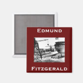 Die Edmund Fitzgerald Magnet (Vorderseite/Rückseite)