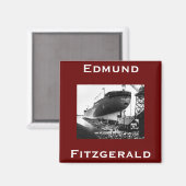Die Edmund Fitzgerald Magnet (Vorderseite/Rückseite)