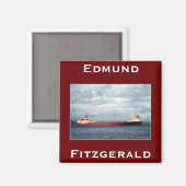 Die Edmund Fitzgerald Magnet (Vorderseite/Rückseite)
