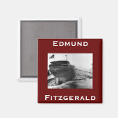 Die Edmund Fitzgerald Magnet (Vorderseite/Rückseite)