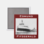 Die Edmund Fitzgerald Magnet (Vorderseite/Rückseite)