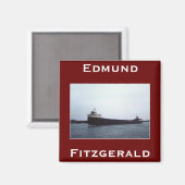 Die Edmund Fitzgerald Magnet (Vorderseite/Rückseite)