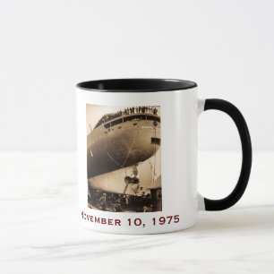 Die Edmund Fitzgerald mit Besatzungsnamen Tasse