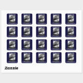 Die Edmund Fitzgerald Quadratischer Aufkleber (Blatt)
